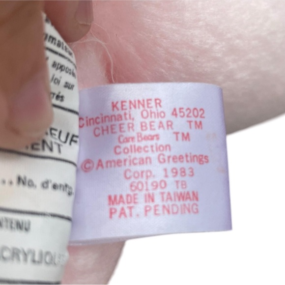 Vintage care bears cheer with rainbow belly kenner 1983 stuffed toys Calinours - Picture 6 of 7